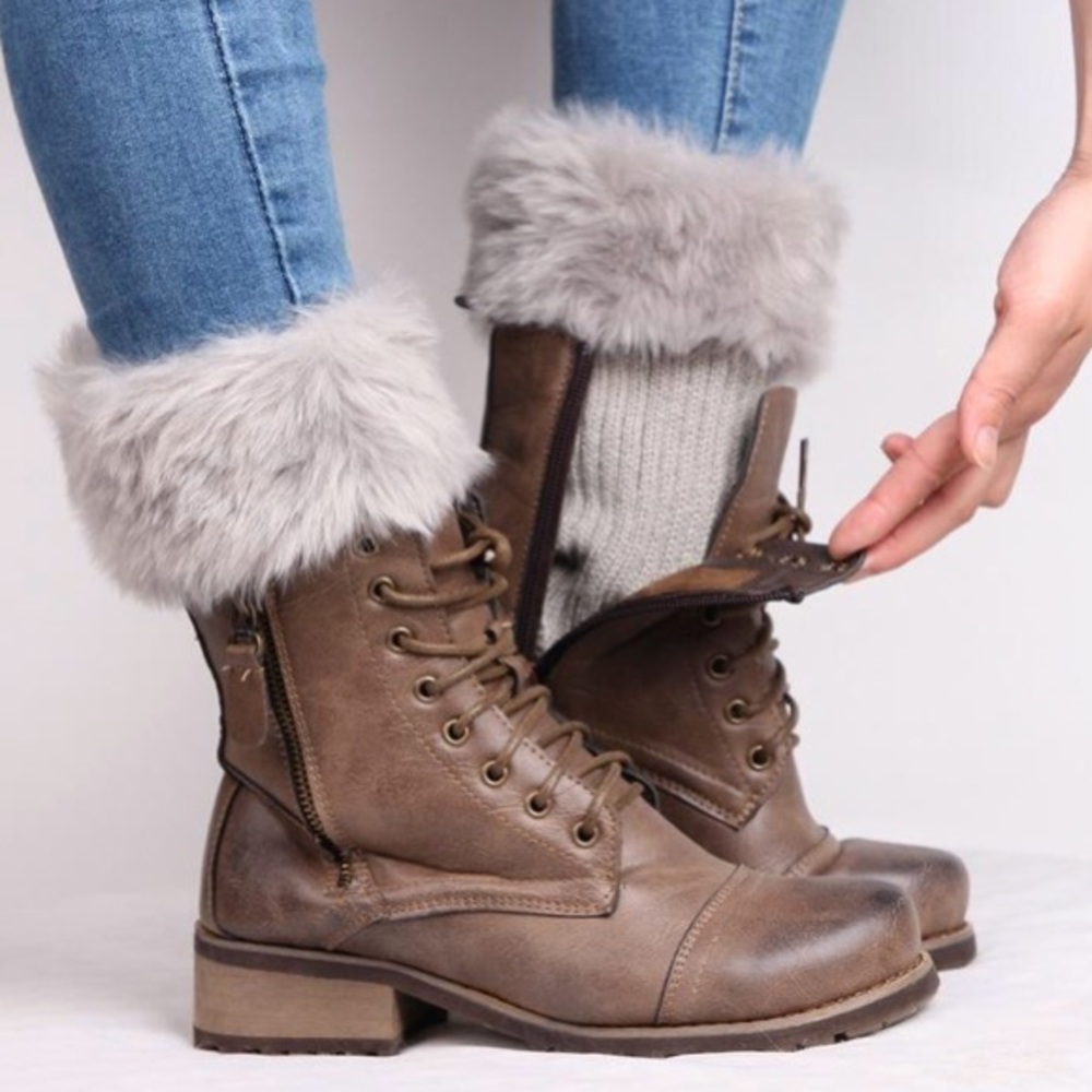 Fur boot cuffs ⭐️buy 2for $15 ⭐️